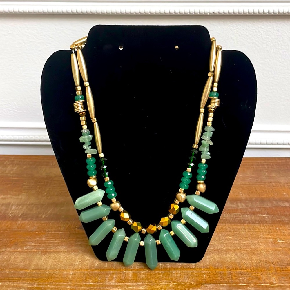Vintage Genuine and Simulated Jade Necklace